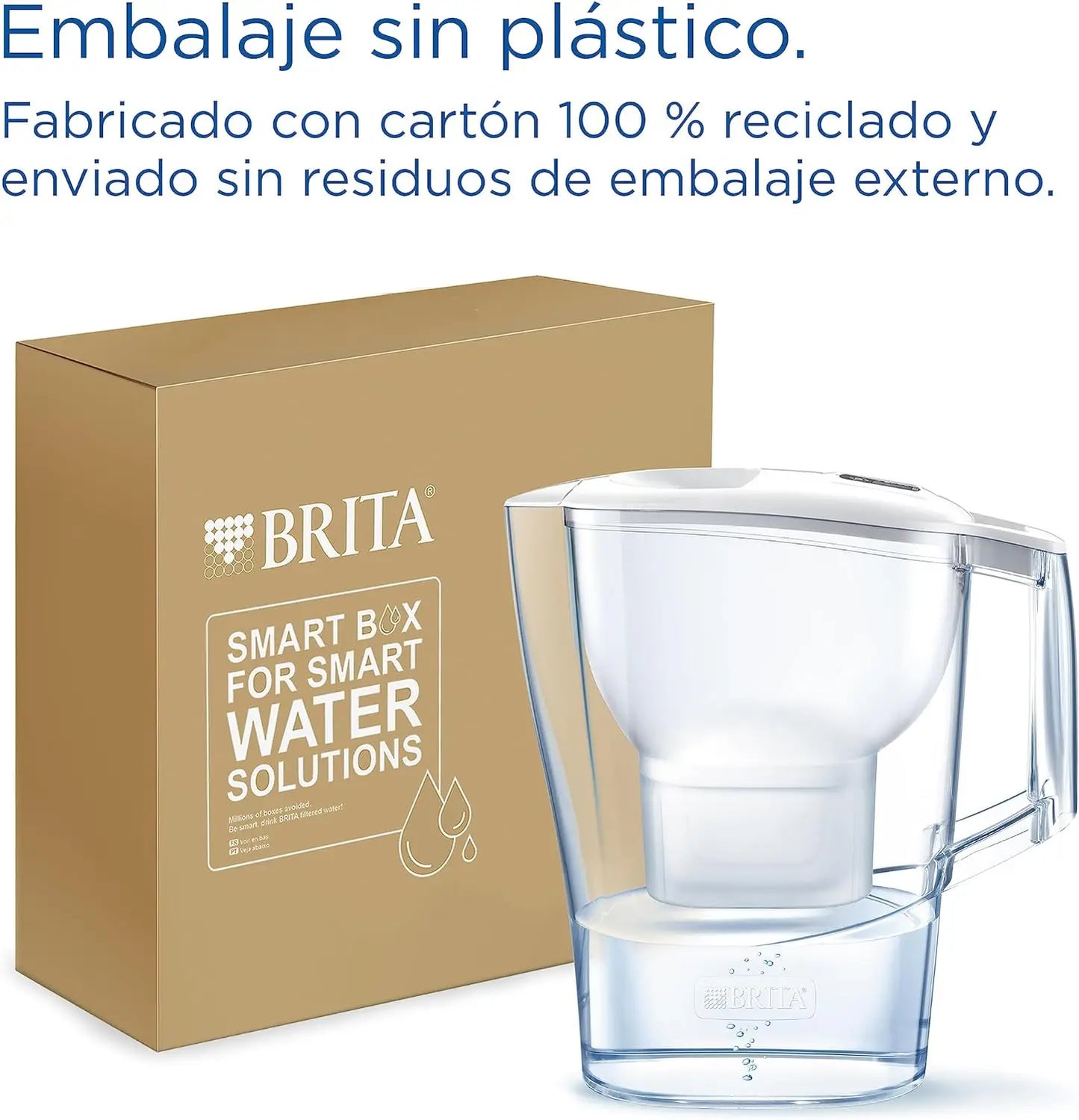 Jarra filtrante BRITA Aluna blanca – 1 filtro MAXTRA PRO, hasta 150L de agua más pura