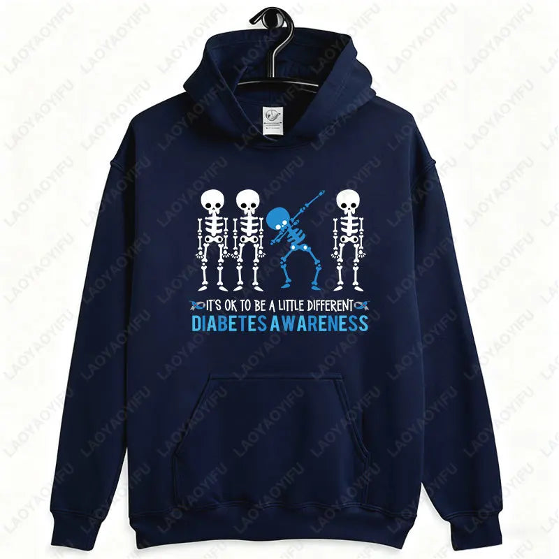 Sudadera Halloween “Type 1 of a Kind” – Esqueleto diabético tipo 1, divertida y original unisex