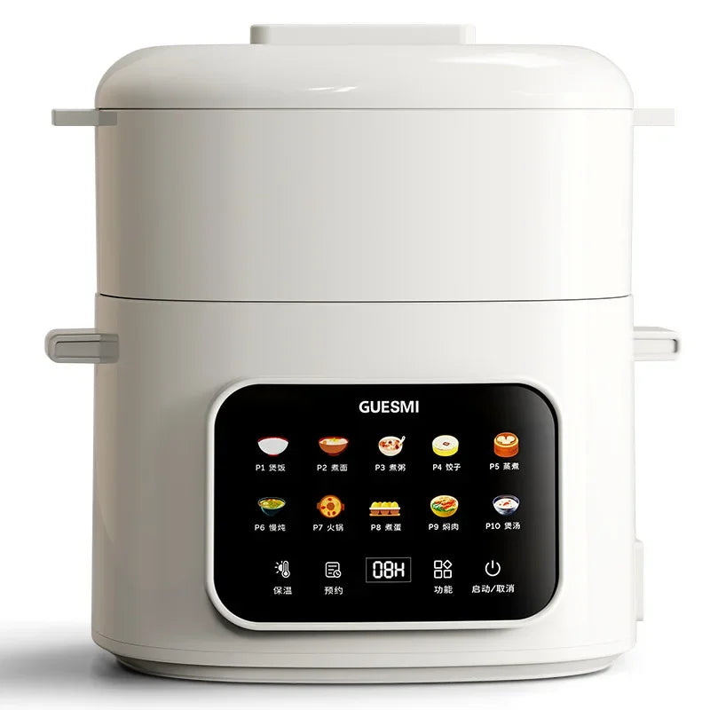 Olla Arrocera Eléctrica 2,4L – Multicooker Compacto para 1–2 Personas, Antiadherente y 220V