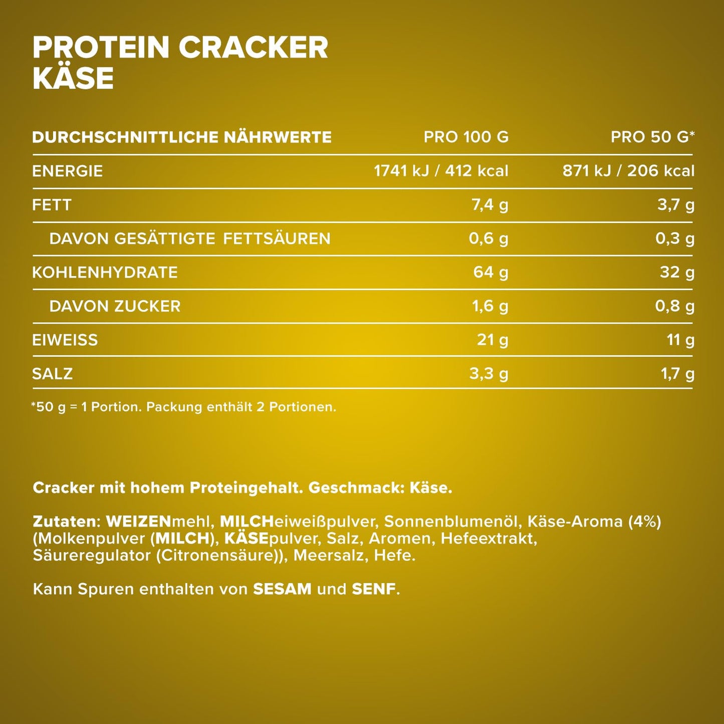 IronMaxx Protein Cracker Pizza 100g | Crunchy, Low Sugar Snack with 21% Protein | Baked & Non-Fried
