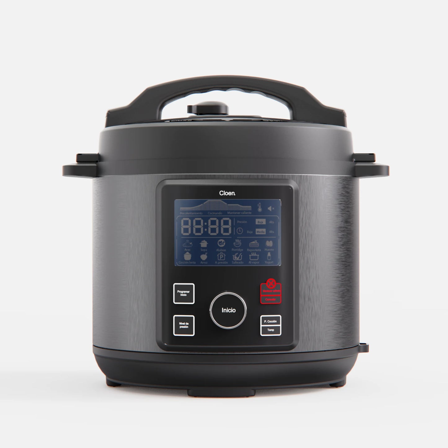 Olla a presión programable y freidora de aire 9 en 1 Foodie Pot – Robot de cocina rápido y fácil Cloen