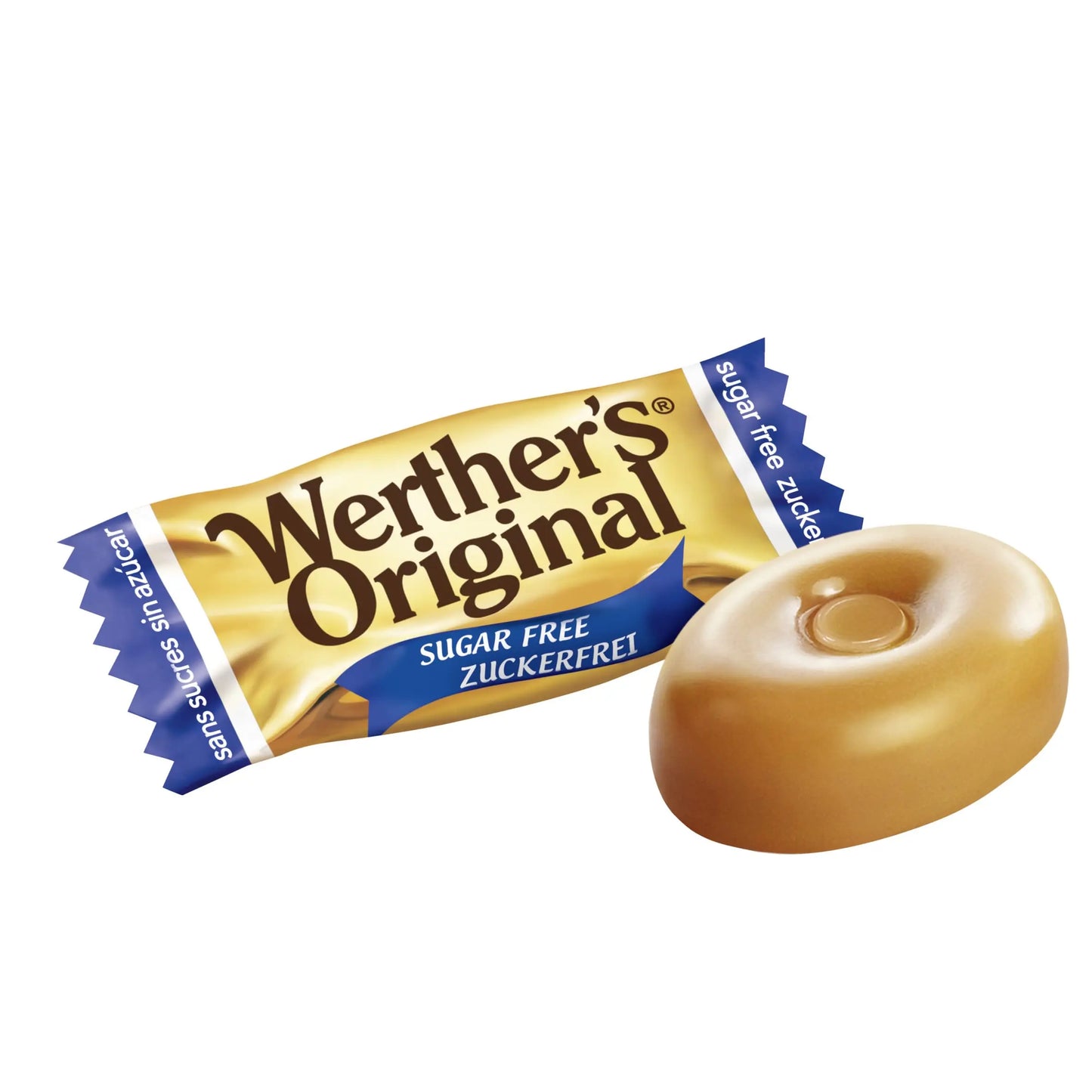 Werther's Original Cream Candies-1KG BAG-Candy WITHOUT SUGAR-Flavor Fresh Cream, Sweet Toffees and Creamy-Gluten Free