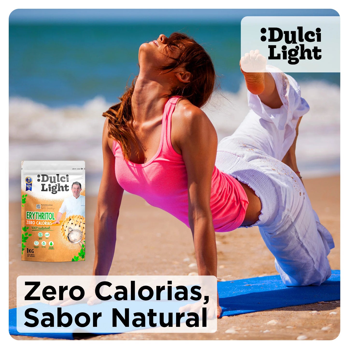 Dulcilight Eritritol 1 kg – Cero calorías, sabor natural 😋