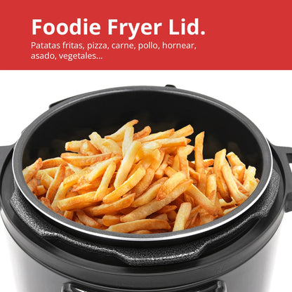 Olla a presión programable y freidora de aire 9 en 1 Foodie Pot – Robot de cocina rápido y fácil Cloen