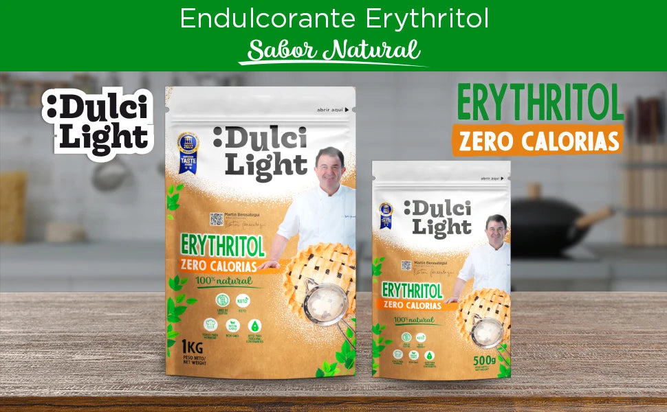 Dulcilight Eritritol 1 kg – Cero calorías, sabor natural 😋