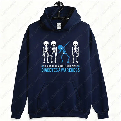 Sudadera Halloween “Type 1 of a Kind” – Esqueleto diabético tipo 1, divertida y original unisex