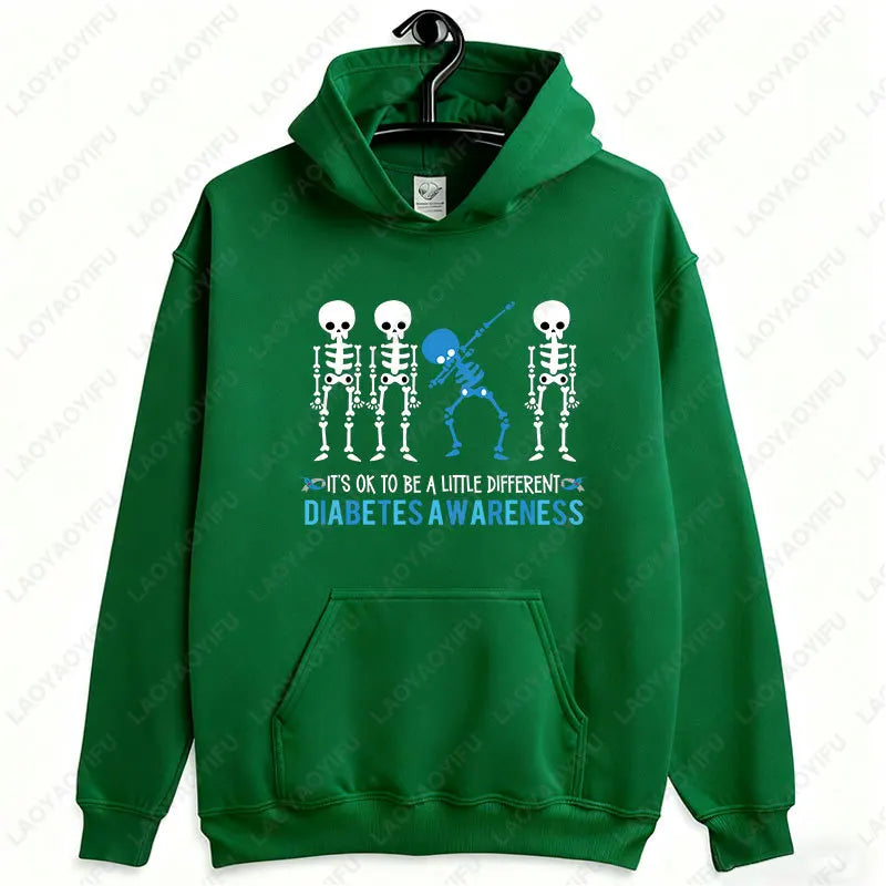 Sudadera Halloween “Type 1 of a Kind” – Esqueleto diabético tipo 1, divertida y original unisex