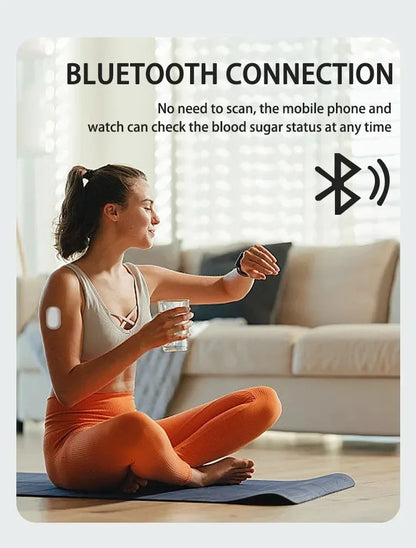 Monitoreo dinámico de glucosa en sangre CGMS 24h – Sistema remoto multilingüe sin escaneo en tiempo real