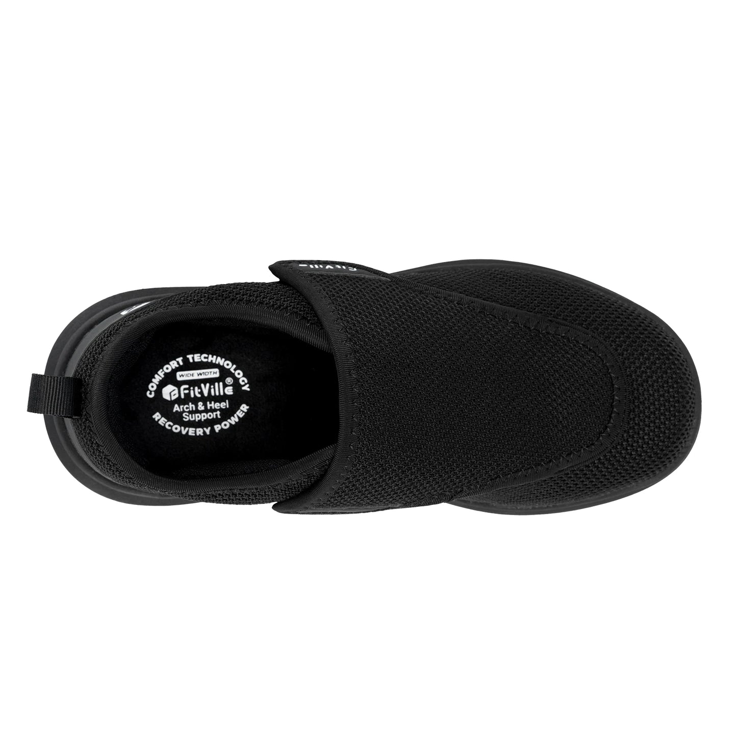 Zapatillas FitVille extra anchas para hombre mayor – Ortopédicas, pies hinchados y alivio del dolor al caminar