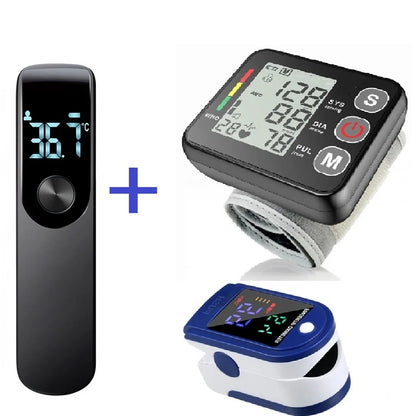 Tu mini centro de salud en casa: termómetro de frente + tensiómetro de muñeca + oxímetro 💓🌡️