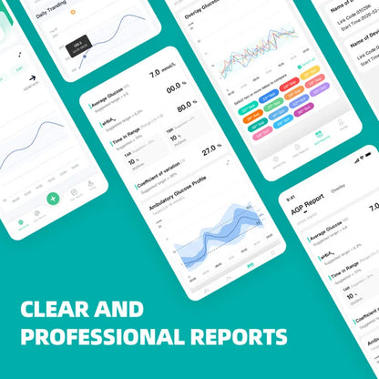 Monitor Continuo de Glucosa Sibionics CGM con Bluetooth – Sensor de Azúcar en Sangre Libre