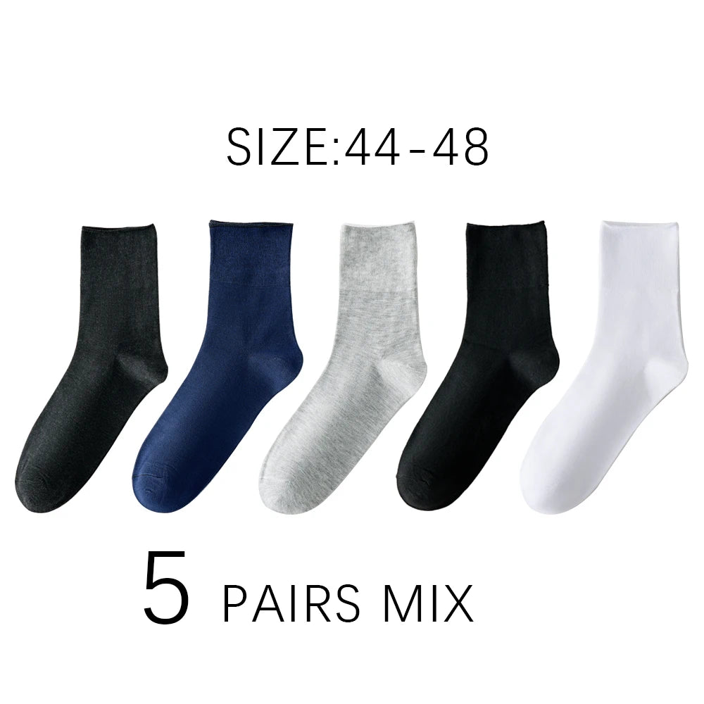 Pack 7 pares de calcetines para diabéticos hombre – Sin presión, transpirables, talla grande 39-48