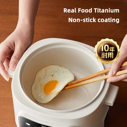 Olla Arrocera Eléctrica 2,4L  – Multicooker Compacto para 1–2 Personas, Antiadherente y 220V