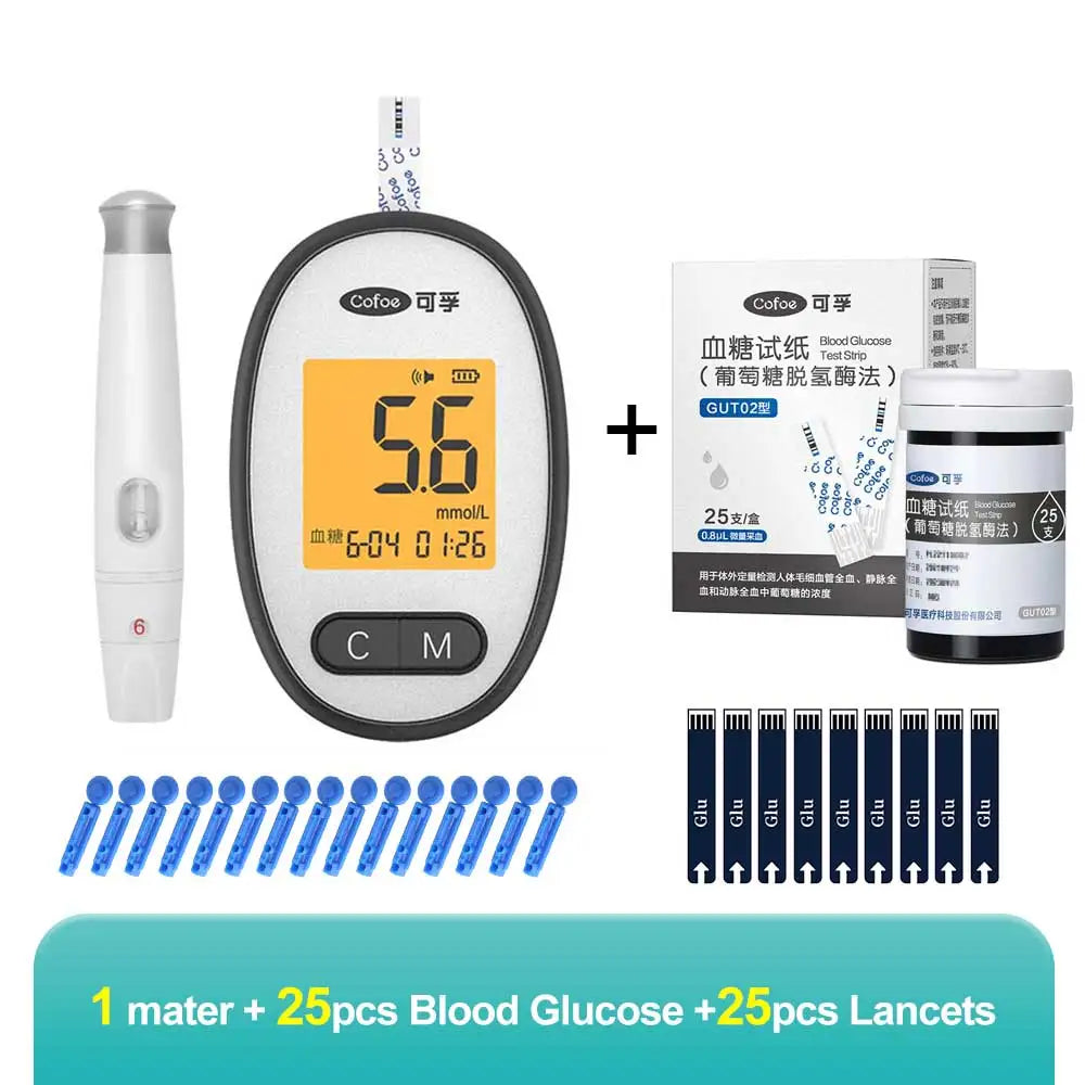 Cofoe Medidor 3 en 1 – Monitor de Glucosa, Ácido Úrico y Colesterol con Precisión Médica