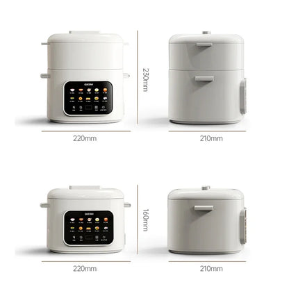 Olla Arrocera Eléctrica 2,4L  – Multicooker Compacto para 1–2 Personas, Antiadherente y 220V