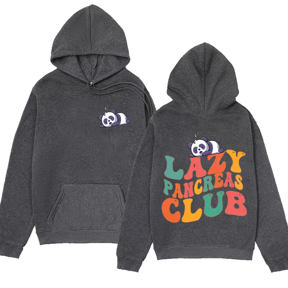 Sudadera “Lazy Pancreas Club” para mujer – Preppy, diabética luchadora y súper linda
