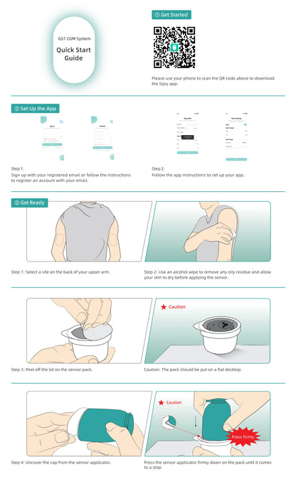 Monitor Continuo de Glucosa Sibionics CGM con Bluetooth – Sensor de Azúcar en Sangre Libre