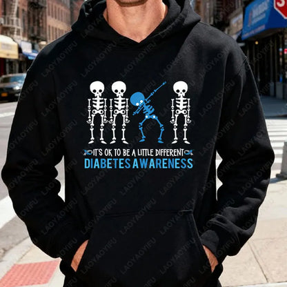 Sudadera Halloween “Type 1 of a Kind” – Esqueleto diabético tipo 1, divertida y original unisex