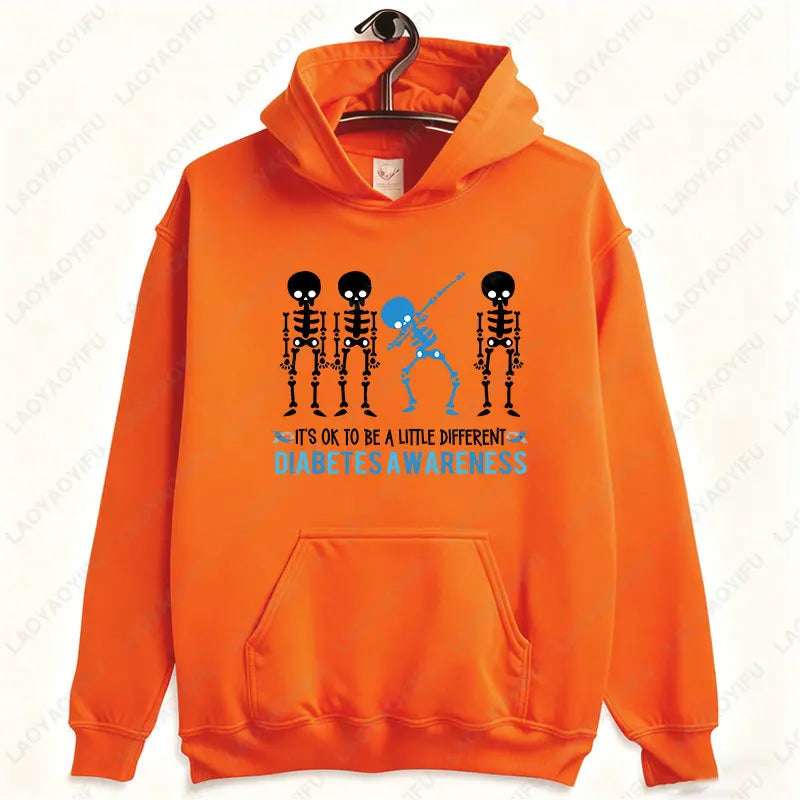 Sudadera Halloween “Type 1 of a Kind” – Esqueleto diabético tipo 1, divertida y original unisex