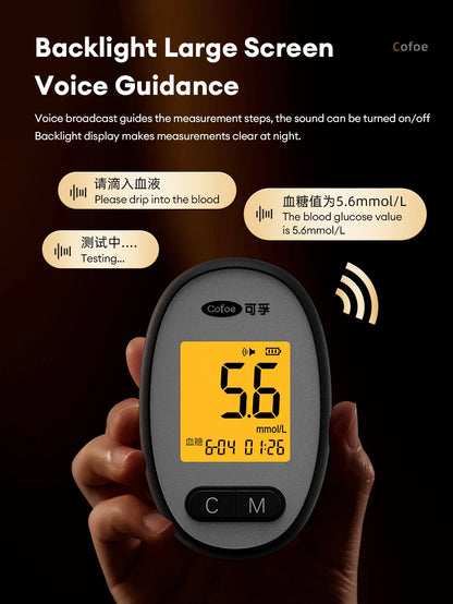 Cofoe Medidor 3 en 1 – Monitor de Glucosa, Ácido Úrico y Colesterol con Precisión Médica