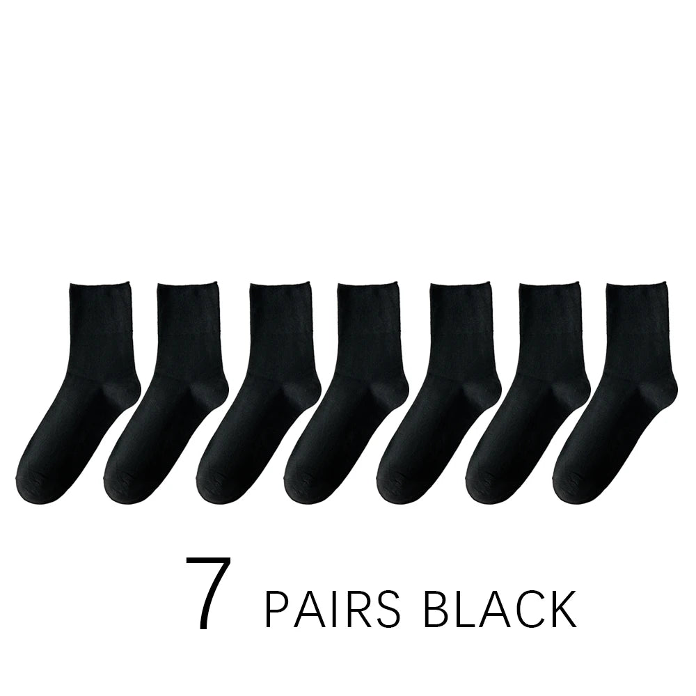 Pack 7 pares de calcetines para diabéticos hombre – Sin presión, transpirables, talla grande 39-48