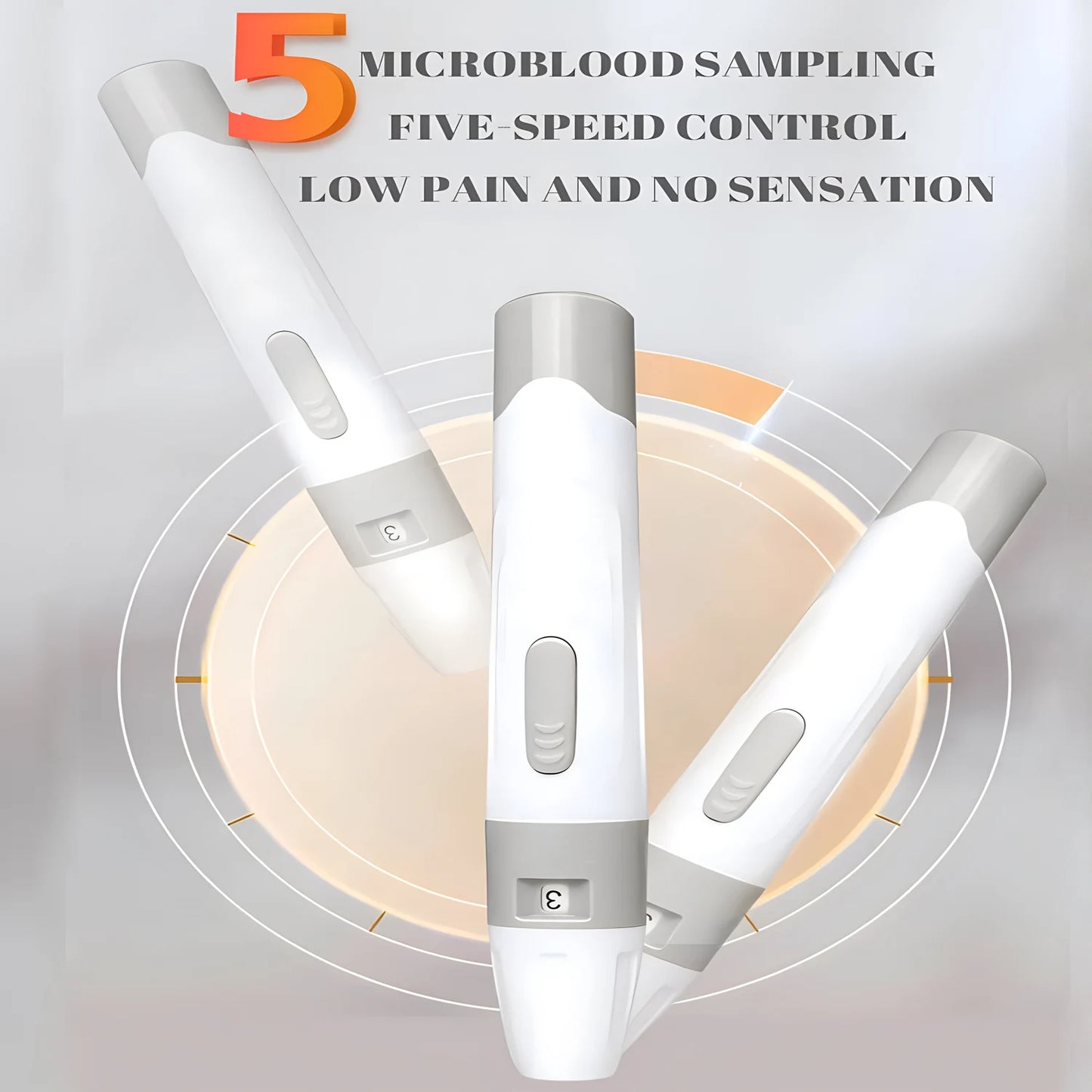 Kit medidor de glucosa en sangre – Glucómetro con 50 tiras y 50 lancetas para control de la diabetes