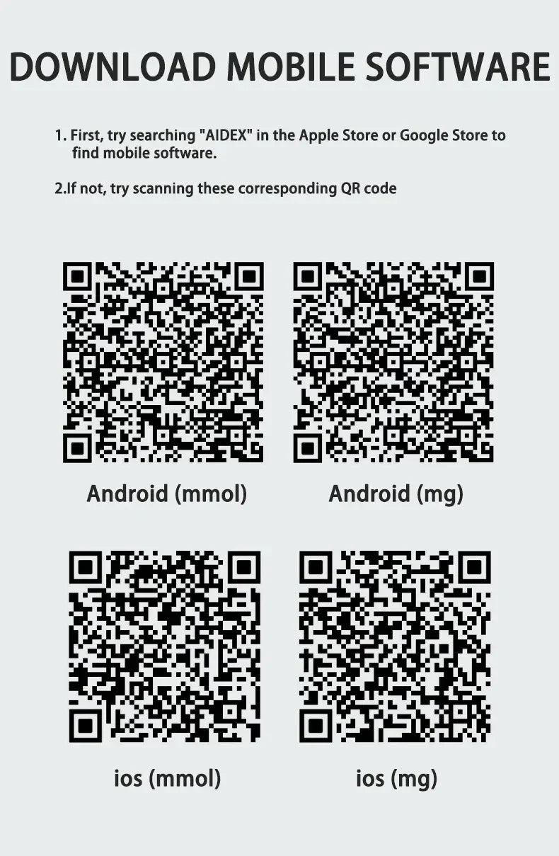 Monitoreo dinámico de glucosa en sangre CGMS 24h – Sistema remoto multilingüe sin escaneo en tiempo real