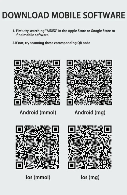 Monitoreo dinámico de glucosa en sangre CGMS 24h – Sistema remoto multilingüe sin escaneo en tiempo real