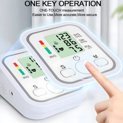 Tensiómetro digital de brazo – Monitor automático de presión arterial y pulso
