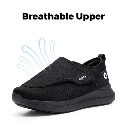 Zapatillas FitVille extra anchas para hombre mayor – Ortopédicas, pies hinchados y alivio del dolor al caminar