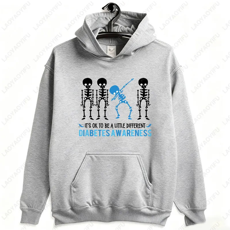 Sudadera Halloween “Type 1 of a Kind” – Esqueleto diabético tipo 1, divertida y original unisex