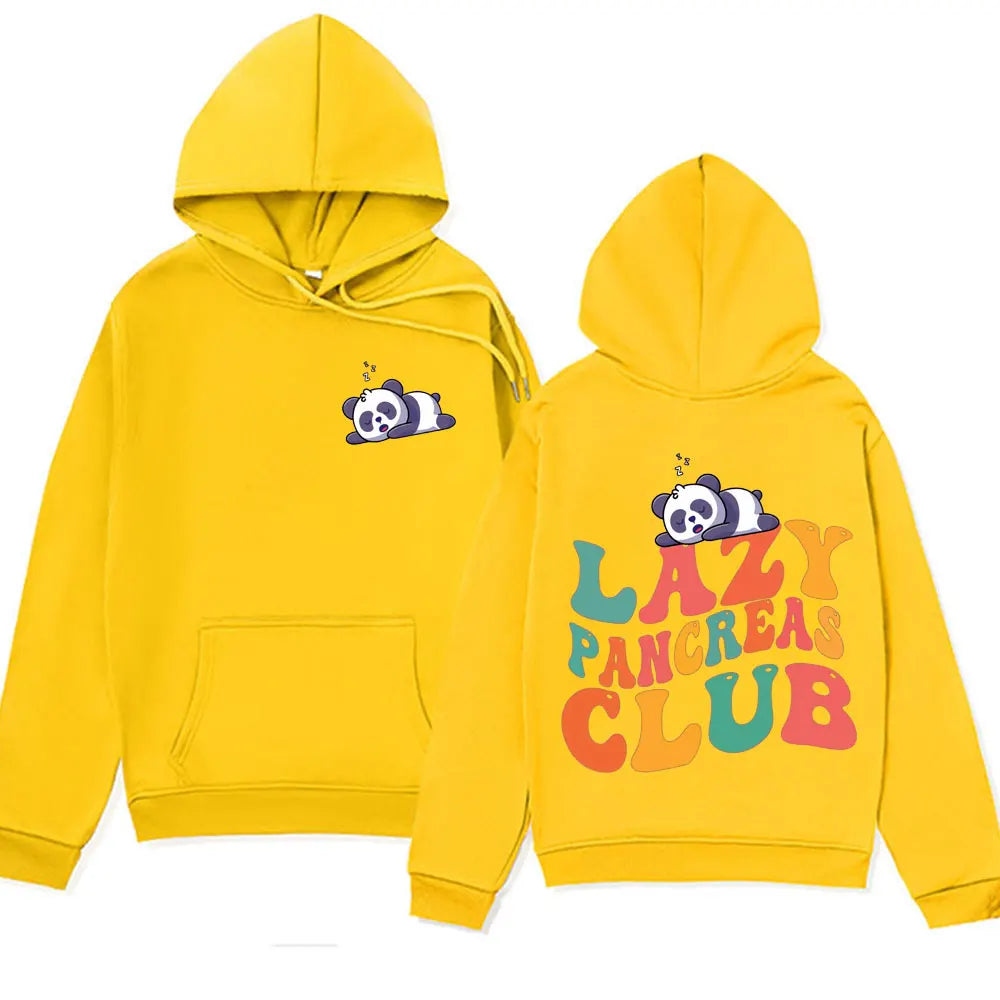 Sudadera “Lazy Pancreas Club” para mujer – Preppy, diabética luchadora y súper linda