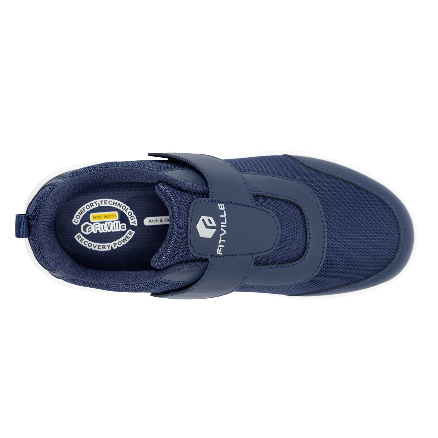 Zapatillas FitVille para diabéticos hombre – Extra anchas, pies hinchados y neuropatía, ligeras para caminar