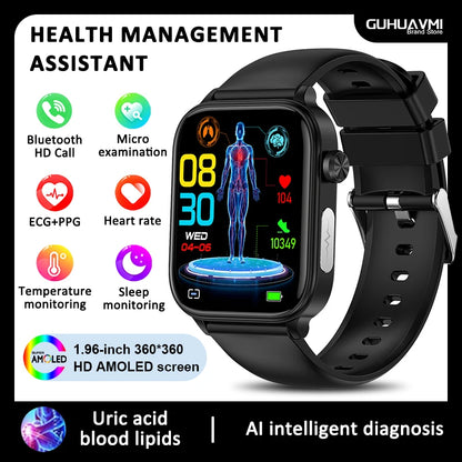 El reloj que lo revisa TODO: smartwatch salud 24/7 con lípidos, ácido úrico y ECG 🧠⌚