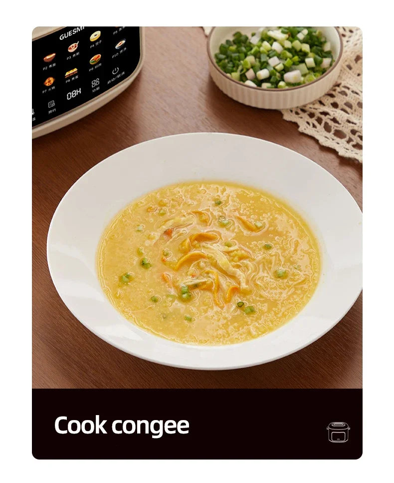 Olla Arrocera Eléctrica 2,4L  – Multicooker Compacto para 1–2 Personas, Antiadherente y 220V