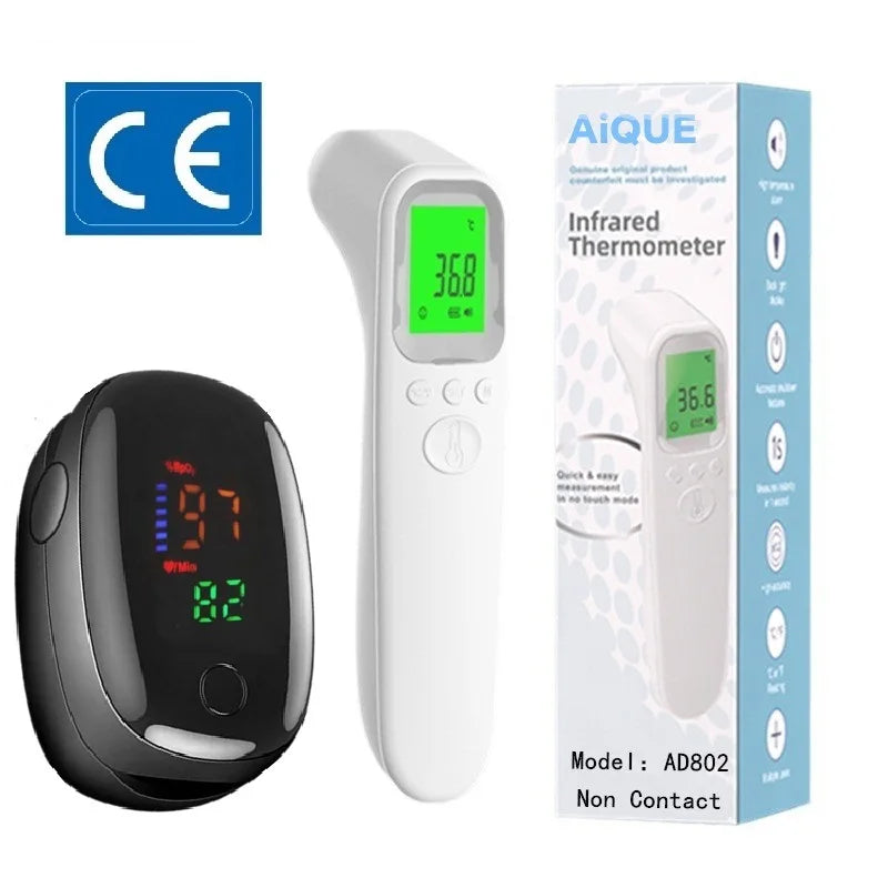 Termómetro Infrarrojo sin Contacto para Frente y Oído – Digital Médico para Bebés y Adultos
