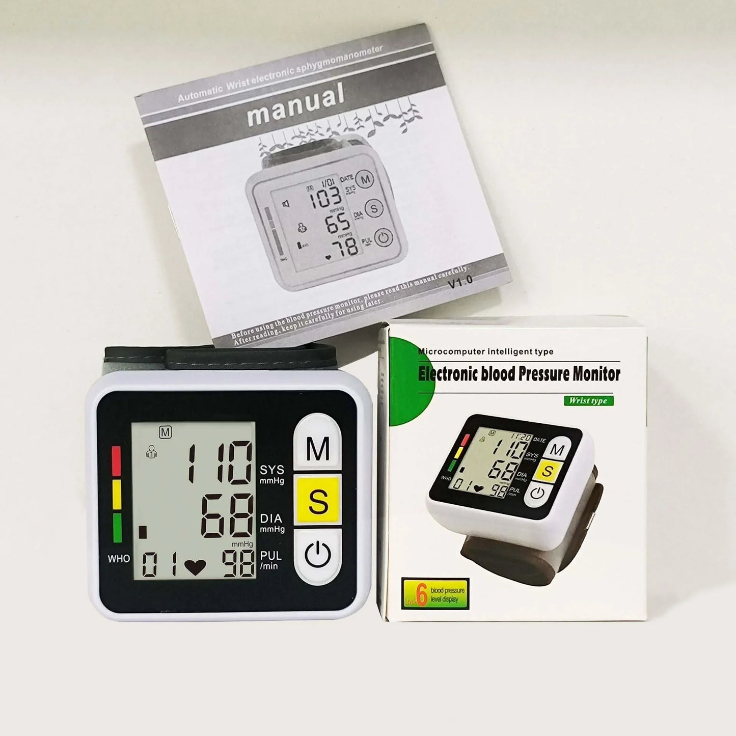 Tu mini centro de salud en casa: termómetro de frente + tensiómetro de muñeca + oxímetro 💓🌡️