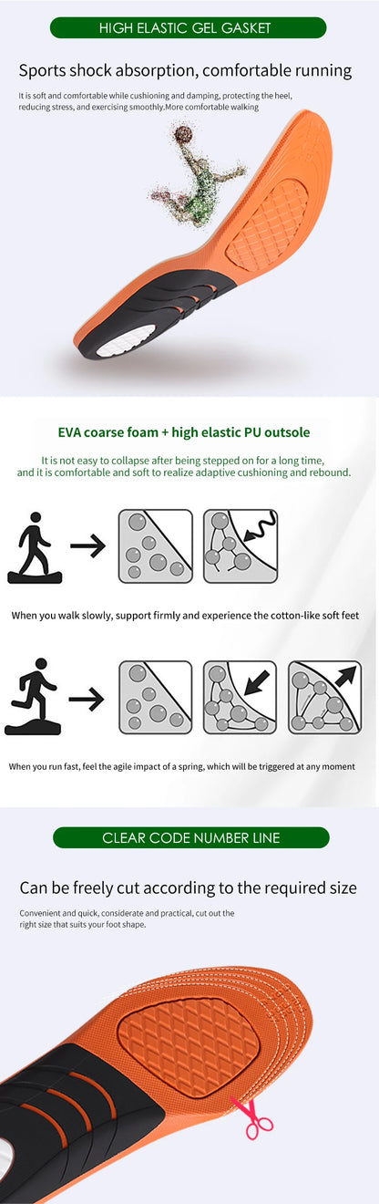 Plantillas diabéticos de silicona – Súper suaves, masaje completo, antidorlor para talón y antepié unisex