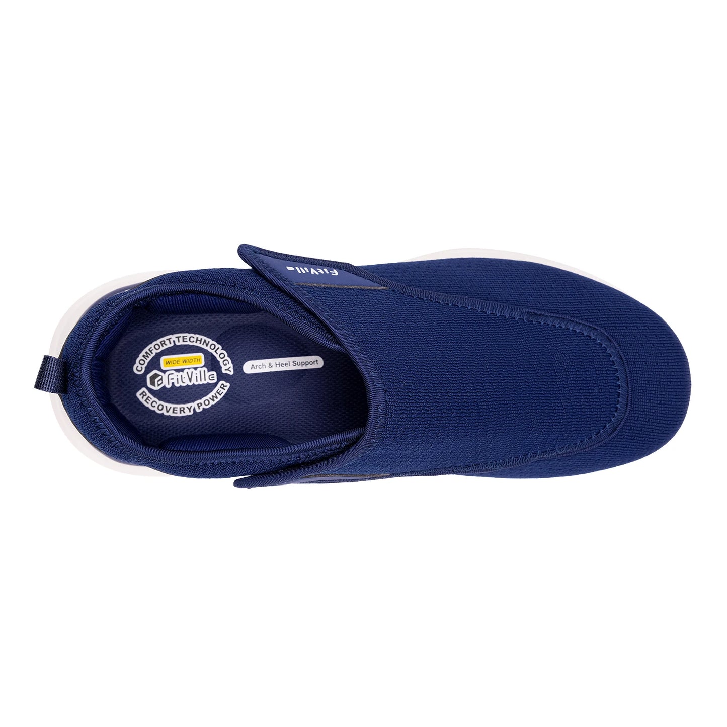 Zapatillas FitVille extra anchas para hombre mayor – Ortopédicas, pies hinchados y alivio del dolor al caminar