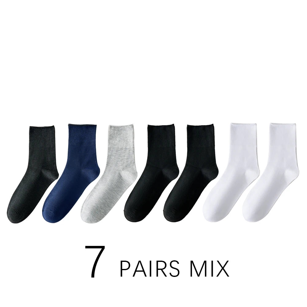 Pack 7 pares de calcetines para diabéticos hombre – Sin presión, transpirables, talla grande 39-48