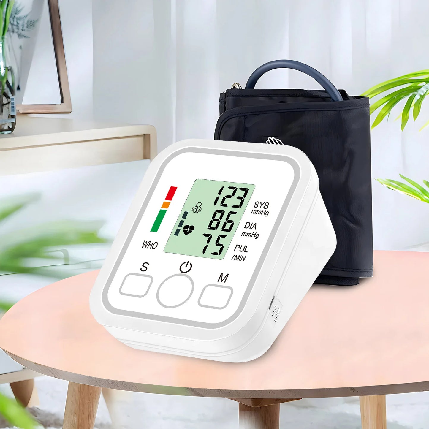 Tensiómetro digital de brazo – Monitor automático de presión arterial y pulso