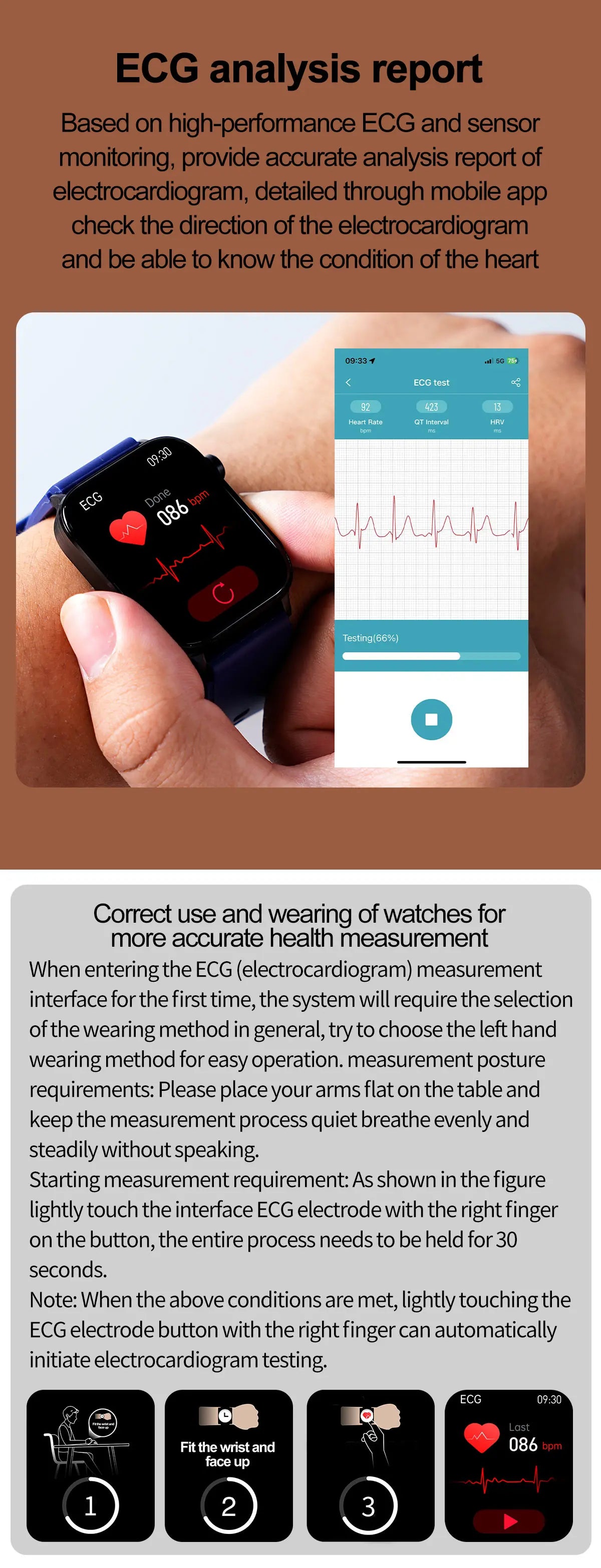 El reloj que lo revisa TODO: smartwatch salud 24/7 con lípidos, ácido úrico y ECG 🧠⌚